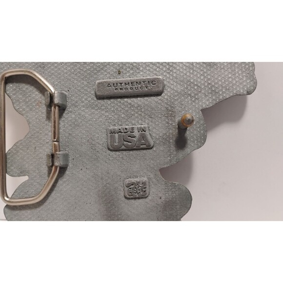 VTG 90’S AUTHENTIC PRODUCT MADE IN USA BART SIMPSON METAL ENAMELED BELT BUCKLE - Picture 4 of 5